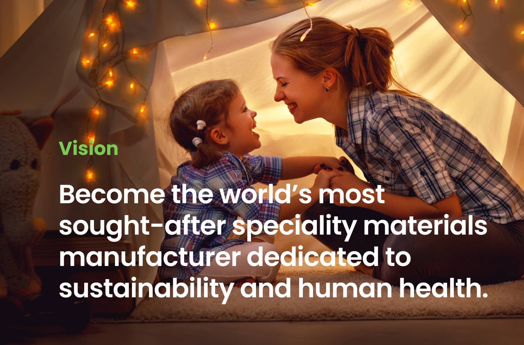 Alkegen Vision: Become the world's most sought-after speciality materials manufacturer dedicated to sustainability and human health.