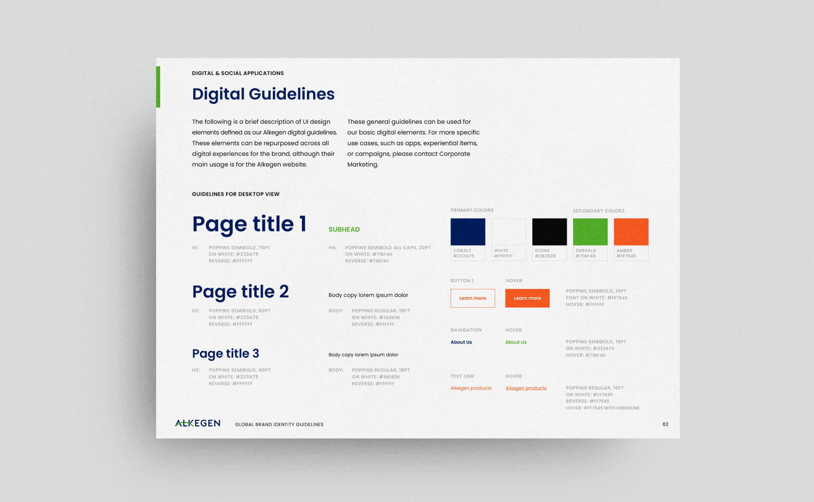 Alkegen Digital Guidelines