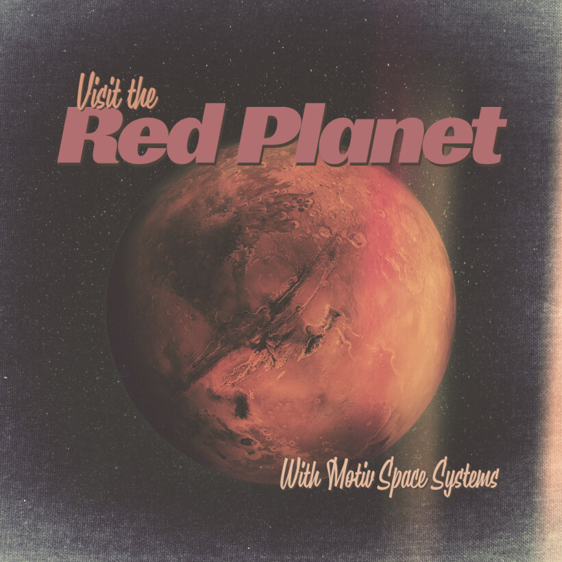 Visit the Red Planet graphic
